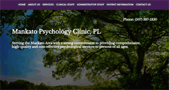 Desktop Screenshot of mankatopsychologyclinic.com